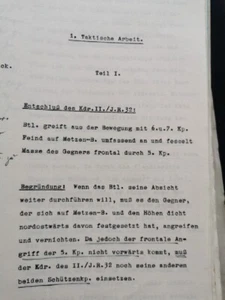 Wehrmacht 1938 Original Dokumente Manöver Maschinenschrift Handschrift Kopien - Bild 1 von 24