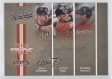 2005 Playoff Absolute Memorabilia Team Trios /200 Lance Berkman Moises Alou
