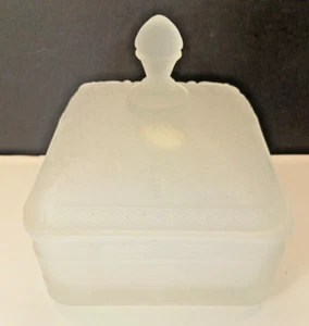 Vintage Indiana Tiara Satin Glass Sandwich Honey Beehive Lidded Candy Dish (a) - Picture 1 of 8