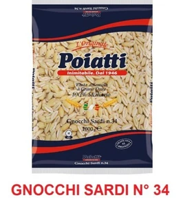 PASTA GNOCCHI SARDI DI SEMOLA DI GRANO DURO SICILIANO 100% POIATTI N° 34 KG 1 - Picture 1 of 5