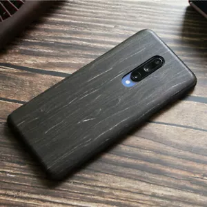 For OnePlus 8T 8 7 Pro 6 walnut Enony Wood Rosewood Apricot Slim Back Case Cover - Picture 1 of 13