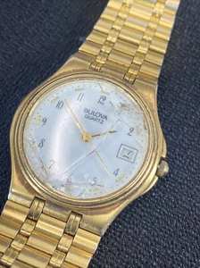 Reloj de Cuarzo BULOVA (Hecho en Alemania Occidental) - Color Dorado - REPARACIÓN - Imagen 1 de 17
