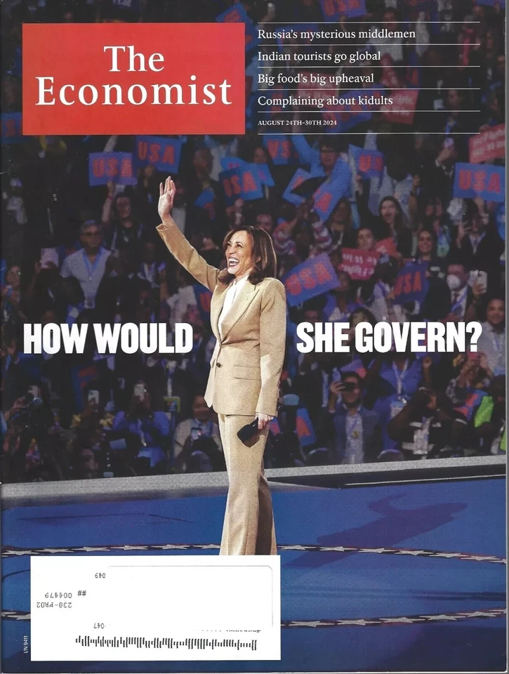 Kamala Harris The Economist Magazine August 24 2024 👍 Foto 1 de 1