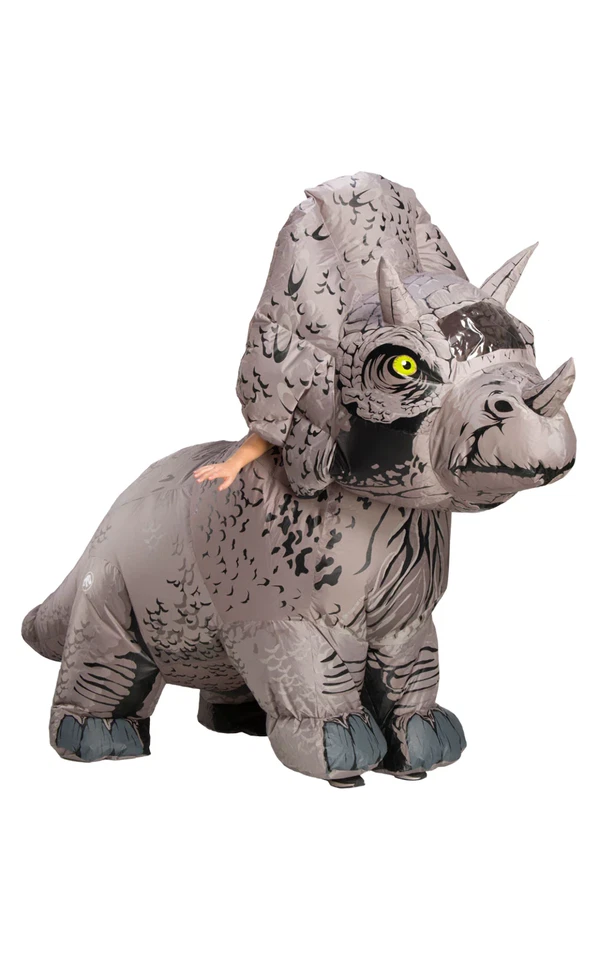 Jurassic World 2 Inflatable Triceratops Dinosaur Adult Costume