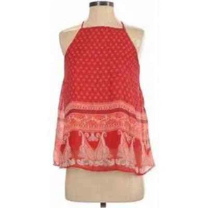 Sans Souci Red bandana print Tank Size M - Picture 1 of 3