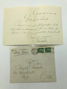 Autogramm ITALO PIRANI (†)-Schauspieler ITALIEN-30er/40er J.-mit Brief-Film-Kino - Bild 1 von 3