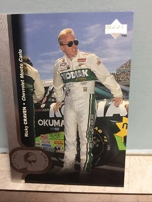 1999 UPPER DECK RICKY CRAVEN VICTORY CIRCLE CARD #41 NASCAR CHEVROLET MONTE CARL - Image 1 of 2