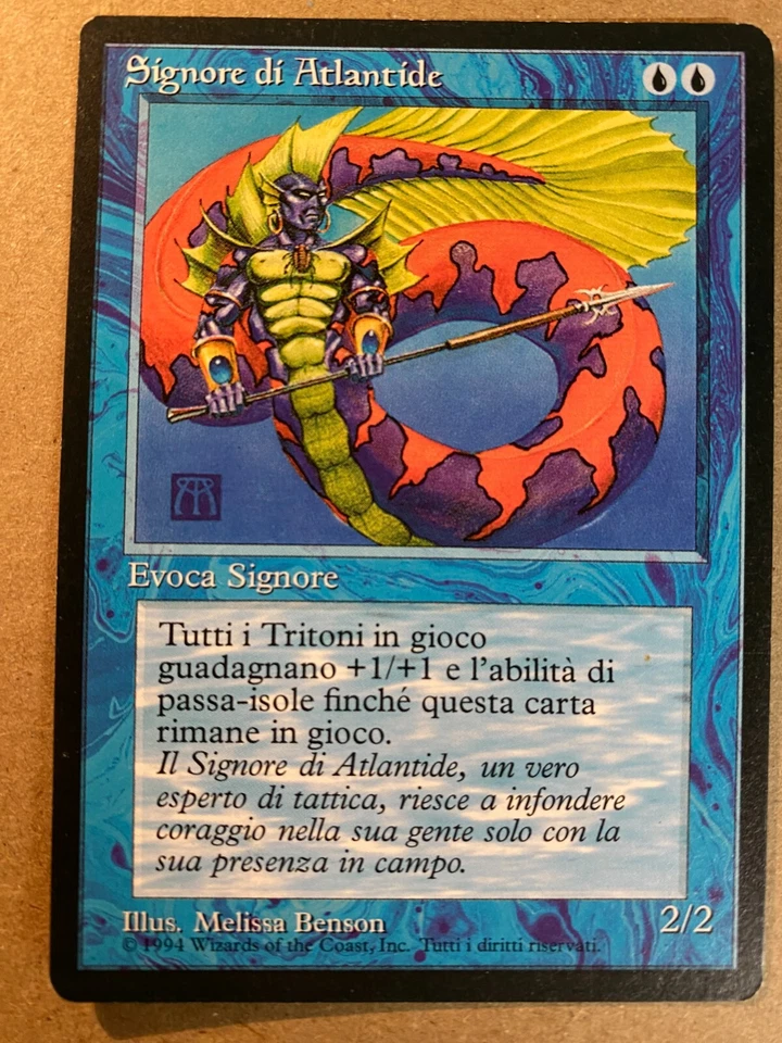 MTG 1x ITALIAN FBB Lord of Atlantis Revised OLD SCHOOL Magic the Gathering x1 NM - Image 1 of 1