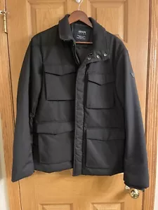 Armani Jeans Men’s Black Coat Size XL European 52 - Picture 1 of 7