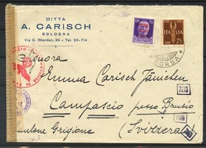 1944 - REPUBBLICA SOCIALE - LOTTO/40599 - BUSTA PER LA SVIZZERA VERIFICATA PER C - Imagen 1 de 2