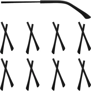 8 Pairs Replacement Temple Tips for Eyeglasses Anti Slip Eye Glass Arm Covers... - Picture 1 of 8