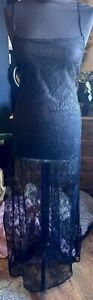 Robe en filet dentelle noir Rita Ora Primark taille 12/14 flambant neuve