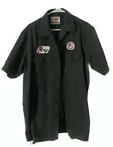 Custom Named "Ray" w/Bryant-Lake Patch Bowling Shirt by Dickies, Men's XL, Gray - Picture 1 of 8