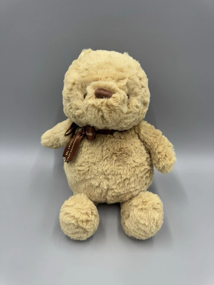 Disney Baby Peluche Clásico Winnie The Pooh 11” Oso de Peluche 2017 Marrón Ojos Suaves Foto 1 de 4