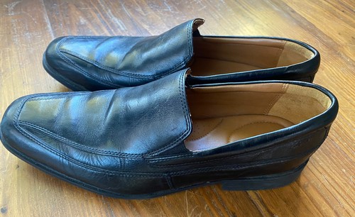 Scarpe eleganti mocassini mocassini uomo collezione Clarks neri morbidi cuscini 11M