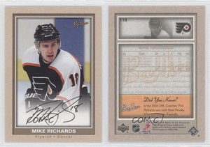 2005-06 Upper Deck Bee Hive Beige Mike Richards #116 Rookie RC