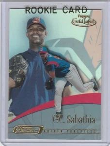 C.C. SABATHIA ROOKIE CARD Topps GOLD LABEL RC Golden Prospects Baseball YANKEES! - Picture 1 of 2