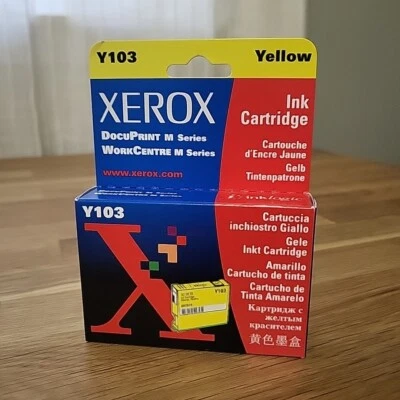 Xerox Y103 Yellow Ink Cartridge New Sealed No Expiration Date on Box 8R7974 - Image 1 of 4