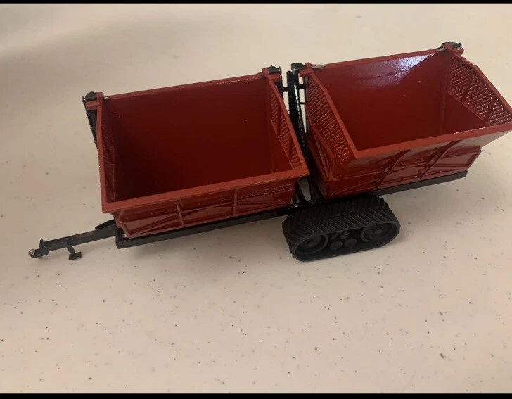 1/64 Custom Red/black Double Dump Cart Farm Toy  - Image 1 of 1