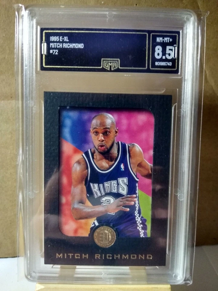 Skybox E-XL #72 1995-96 Mitch Richmond borde negro graduado GMA NM Kings Foto 1 de 1