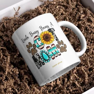 Personalised Cat Mum Mother's Day Coffe mug Birthday Christmas Gift 11oz 15oz - Picture 1 of 7