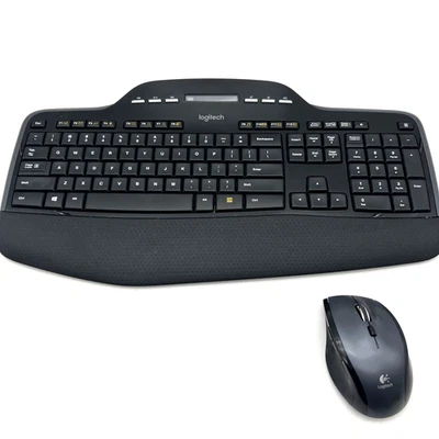 Logitech MK710 Wireless Keyboard & M705 Mouse Combo Tested Good No USB Receiver - Image 1 of 4