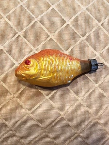 ANT. DEUTSCHER MUNDGEBLASENER QUECKSILBER GLAS KOI FISCH WEIHNACHTSSCHMUCK ~ 2 3/4"L - Bild 1 von 5