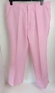 Sub Seventy Mens Pink Golf Trousers 38W Funky Retro - Picture 1 of 6