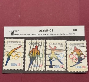 SCOTT STAMP # 1695-1698 - 1976 OLYMPICS 13 CENT BLOCK OF 4 - - Picture 1 of 3