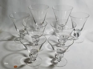 JUEGO DE 8 Juego Sueco Cristal Transparente - Imagen 1 de 9