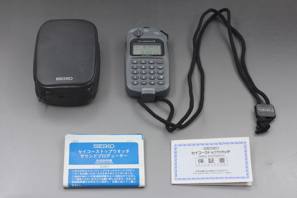 Vintage 2000 Seiko Sound Producer S351-4A00 stopwatch  Quartz Mens Watch JAPAN - Image 1 of 4