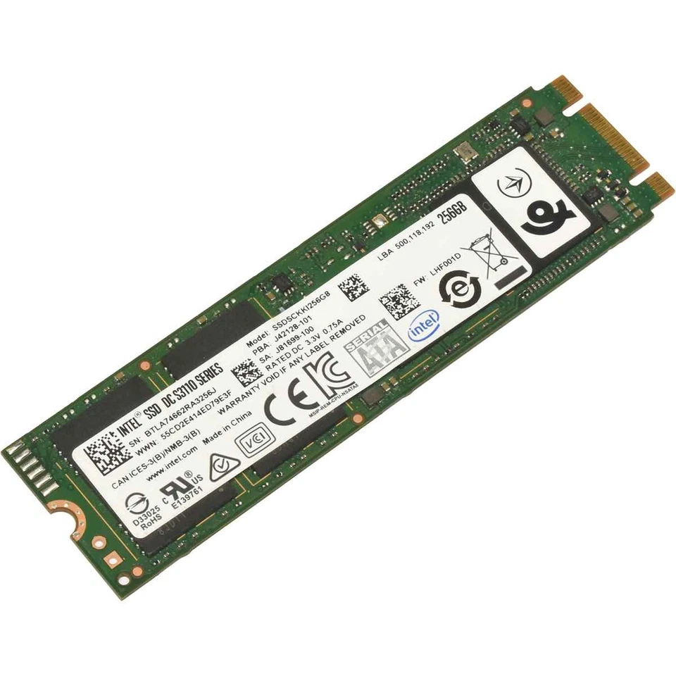 Intel DC S3110 SSDSCKKI256G8 SSD 256GB M.2 2280 SATA 6G - Bild 1 von 4