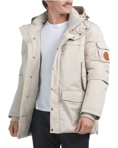 Scotch & Soda Edgar Down Parka Cream Jacket Coat L - Picture 1 of 3