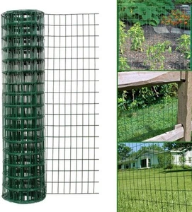 Mehrzweck 1 m x 10 m - Grün PVC Beschichtet Verzinkter Stahldraht Gartenzaun... - Bild 1 von 5