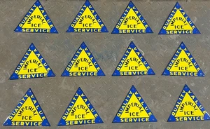 12X IMPERIAL ICE CREAM PORCELAIN ENAMEL SIGN BOARD SIZE 8"X6.5"  INCHES SINGLE - Picture 1 of 3