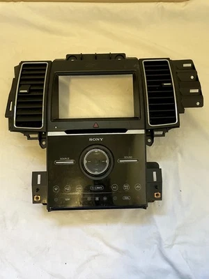 2013-2019 Ford Taurus Sony Audio Radio Climate Control Panel DG1T-18A802-EC OEM - Image 1 of 4