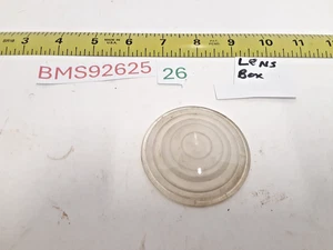 Vintage Clear Domed/Ringed Glass Lens~ 2-1/2" O.D. - Foto 1 di 6