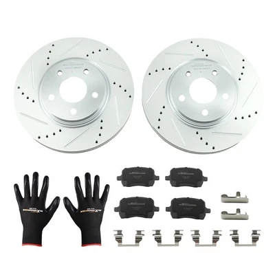 Front Disc Brake Rotors+Brake Pads Set for Pontiac G5 2008-2009/G6 2008-2010 - Image 1 of 4