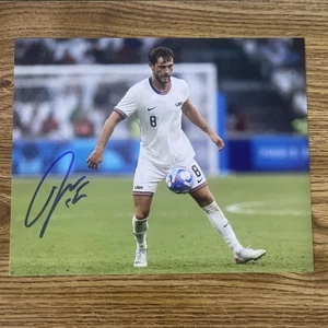 Foto Tanner Tessmann autografata 8x10 USMNT Stati Uniti uomini calcio USA - Foto 1 di 2