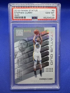 STEPHEN CURRY 2018 PANINI STATUS QUO # 9 PSA 10 GEM MINT WARRIORS - Picture 1 of 2