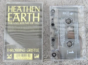 THROBBING GRISTLE - HEATHEN EARTH Live CASSETTE TAPE Mute 1991 - Picture 1 of 3
