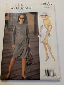 Vogue Woman 8719 Dress Pattern Size 18-22 1980s Vintage Elegant - Picture 1 of 2