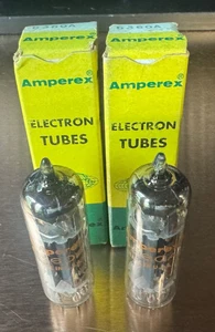 NIB NOS Lot of 2 Amperex 6360A Vacuum Tubes Same Codes Strong Gm (Tested) - Picture 1 of 8