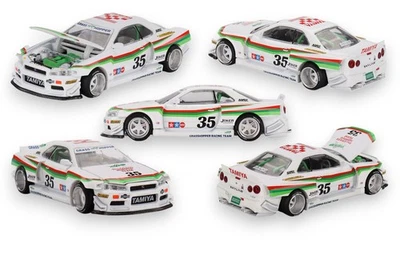 MINI GT / PLAN B Nissan Skyline GT-R (R34) TAMIYA x KAIDO HOUSE "The GRASSHOPPER" V1 1999 KHMG167