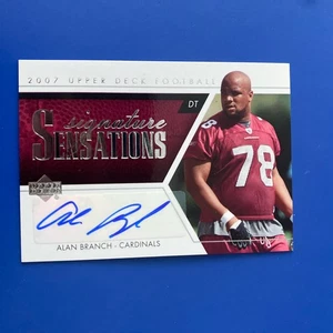 2007 UD Football Signature Sensations SS-AB ALAN BRANCH AUTO - Cardinals RC - Bild 1 von 3