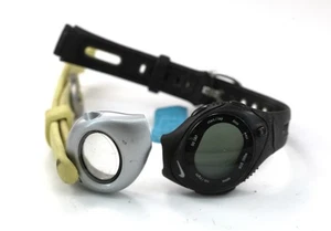 NIke Watch Unisex Silver Black Urethane Stainless 100m Quartz NON-WORKING-15 - Picture 1 of 5