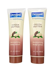 Dermasil Labs Cocoa Butter Moisturizing Body Lotion, 8 fl. oz., Lot of 2 New - Picture 1 of 2