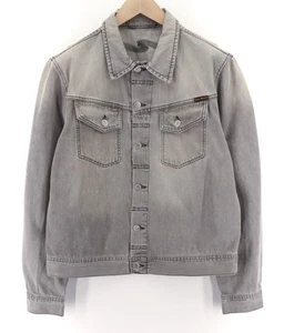 NUDIE Conny Org. Fog Mens Jacket XL Button Closure Grey  Organic               - Picture 1 of 9
