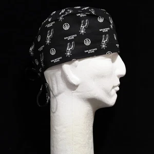 San Antonio Spurs on Black Theme Scrub Hat - Picture 1 of 1