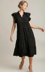 Umgee USA  Elegant beige  Sleeve Dress size M - Picture 1 of 11